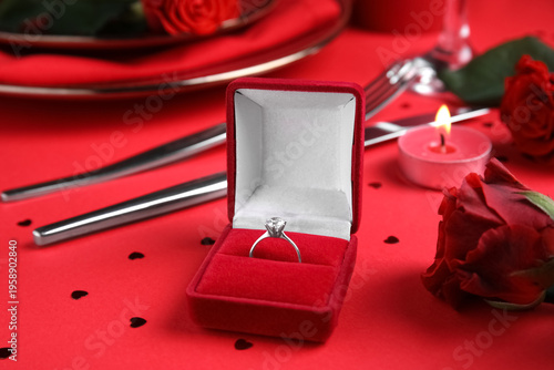 Beautiful table setting wit...