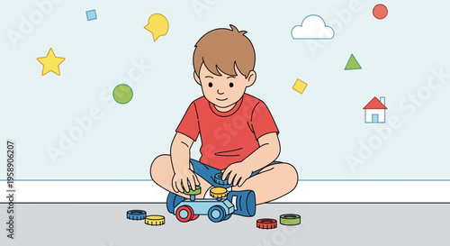 Childhood Joy Playing With Building Blocks Develops Cognitive Skills