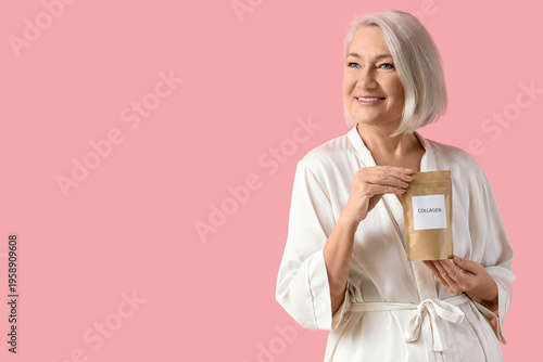 Mature woman with collagen ...