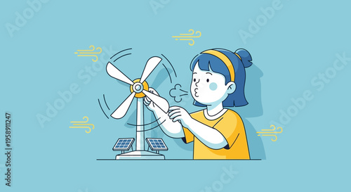 Clever Kid Generates Wind Power Using Solar Energy and Breath