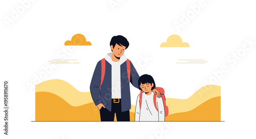 Comforting Gesture Of Support And Care For A Sad Child