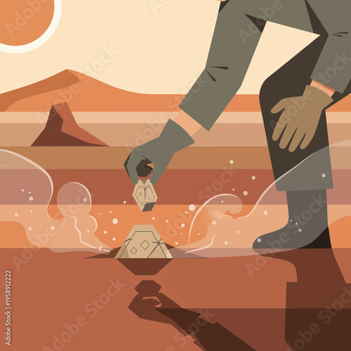 Cosmic Explorer Discovers Alien Artifact on Mars Surface