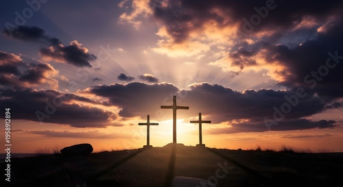 cross sunset 
