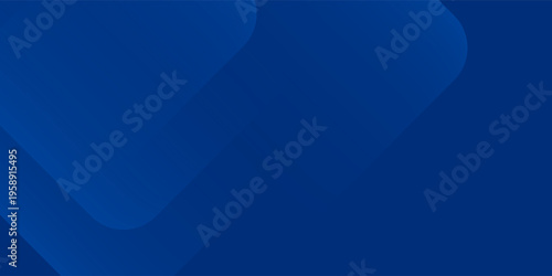 Modern blue abstract wide banner background with square shape. Minimalist geometric design. Space for your text. Suit for presentation, business, corporate, cover, header, website