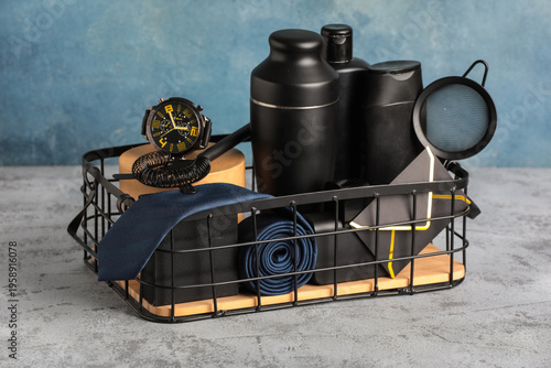Gift basket with male acces...