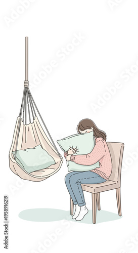 Cozy Indoor Sanctuary Embracing Tranquil Moments Of Solitude And Relaxation