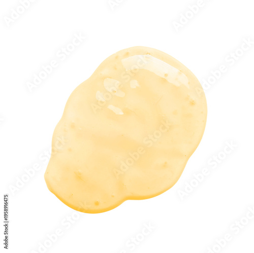 Drop of cosmetic oil on whi...
