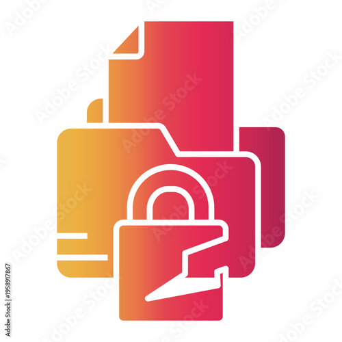 data breach Gradient icon