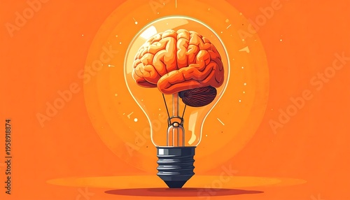 Brainstorming - A Lightbulb Moment of Creative Thinking and Innovation.
