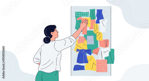 Creative Mood Board Arrangement Inspiring Fashion Design Ideas