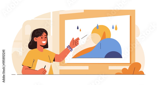 Creative Presentation Showing Emotional Well Being And Stress Management Techniques