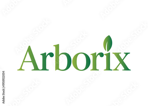 Minimal Green Leaf Typography Logo for Eco Brand Identity