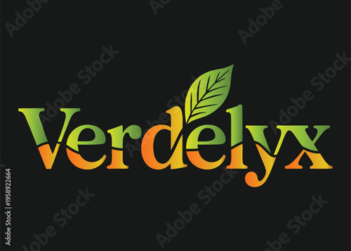 Verdelyx Logo with Green and Orange Leaf Elements