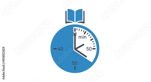 Conceptual illustration depicting time management and knowledge acquisition in education settings