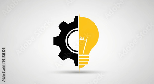 Conceptual illustration representing innovation, ideas, and engineering synergy combined
