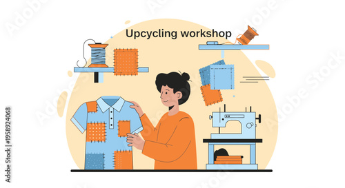 Creative Upcycling Workshop Inspiring Sustainable Fashion Crafting