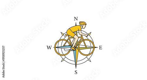 Cycling Adventure Exploring Directions And Journeys Through The Compass