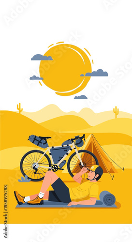 Desert Adventure Cycle Tour Resting Under The Sun