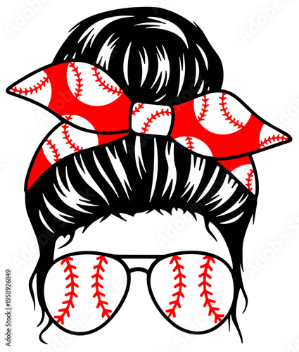 Baseball mom SVG, Softball mom SVG