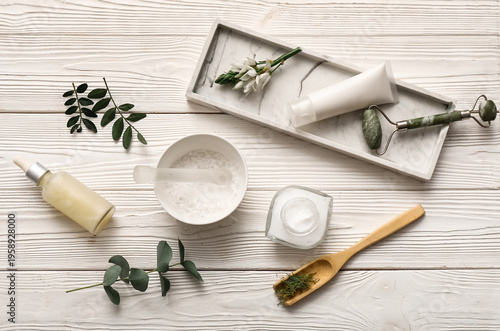 Mortar with pestle, facial ...