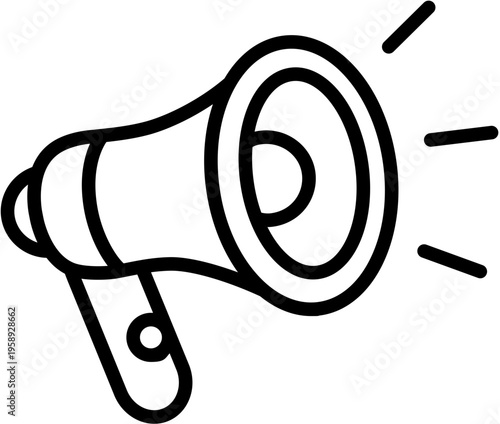 Megaphone Icon Vector Illustration