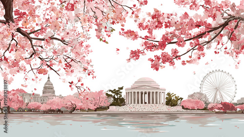 National Cherry Blossom Festival Washington DC Springtime