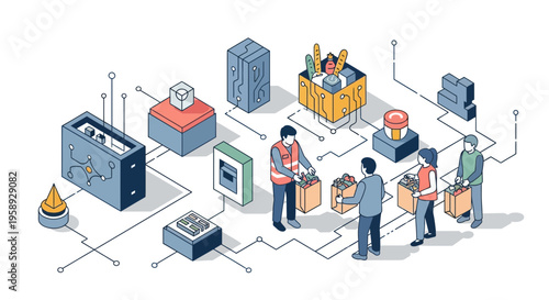 Aid poor folk with food box gift for good life in tech world work now