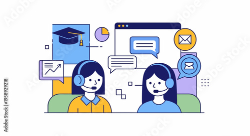 Customer support online service help desk agent business communication assistant consultant professional worker operator team agency assistance