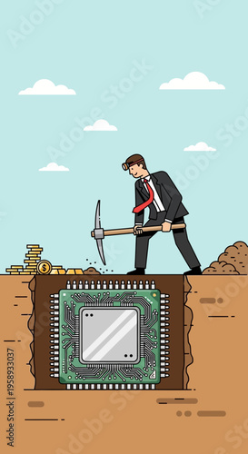 Digital Gold Rush Businessman Unearths Gigantic Microchip Treasure