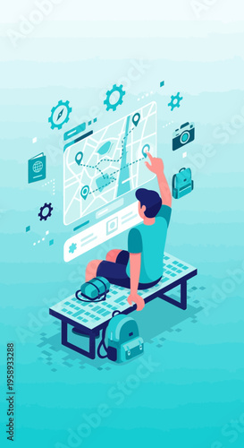 Digital Navigation Planning For Global Travel Adventures And Exploration