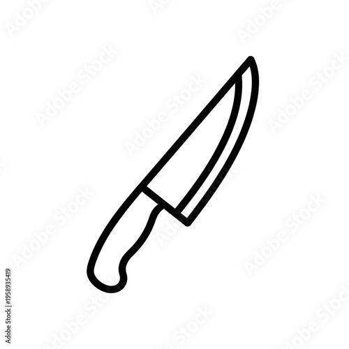 Sharp Kitchen Knife with Modern Design and Ergonomic Handle for Culinary Precision