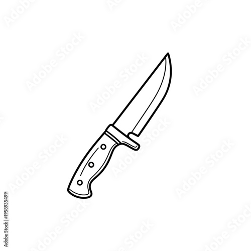 Sharp Kitchen Utility Knife with Ergonomic Handle for Precise Cutting