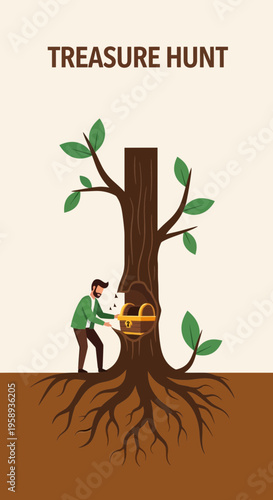 Discovering Hidden Riches Beneath A Majestic Tree