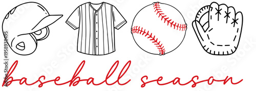 Baseball season SVG