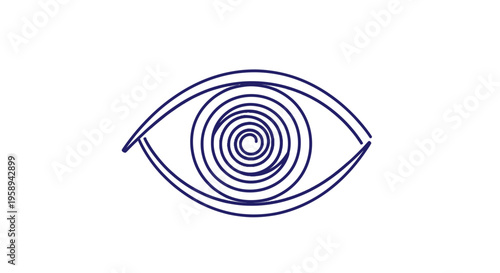 Abstract Eye Symbolism Swirl Design Visionary Concept
