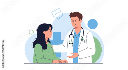 Doctor consulting patient, medical consultation, healthcare, doctor-patient relationship, medical advice