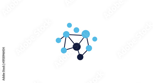 Abstract Network Molecule Data Science Connectivity Concept