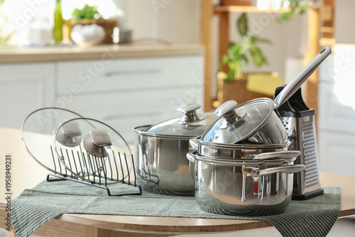 Stainless cooking pots and ...