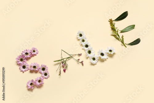 Word SALE made of beautiful...
