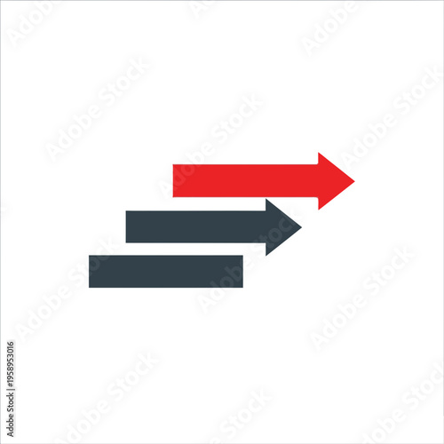 Ascending Arrows Showing Progress and Forward Momentum