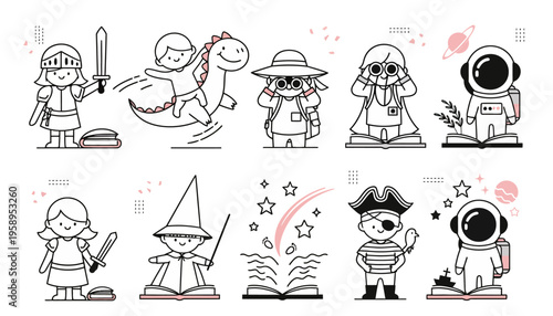 Children dressed as fantasy characters.