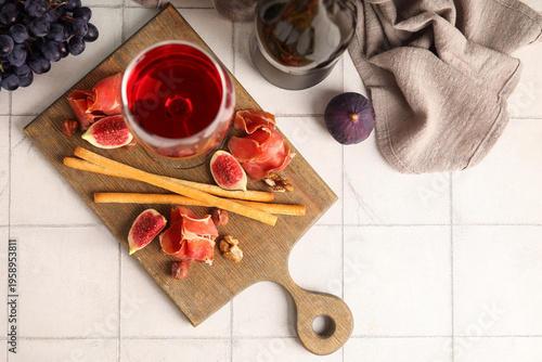 Board with delicious jamon ...