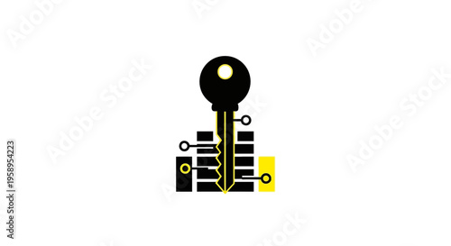 Digital Key Security Innovation Access And Technology Breakthrough Concept