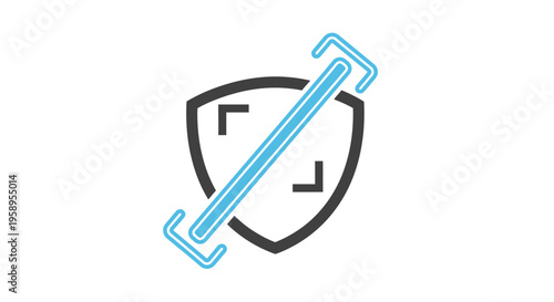 Digital Shield Icon Secure Scan Technology