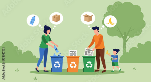 Family Recycling at Home: Sorting Plastic, Paper, and Organic Waste for a Sustainable Future