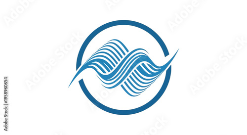Dynamic Abstract Waveform Symbol Digital Logo Concept