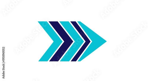 Dynamic Forward Momentum Arrow Chevron Graphic Design