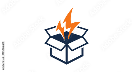 Explosive Ideas Emerge From Open Box Surprise Delivery Or New Concept Launch