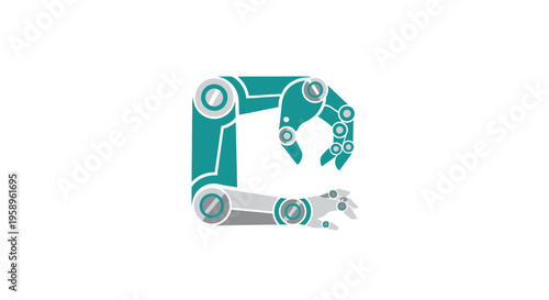 Futuristic Robotic Arm Contraption Technology Automation