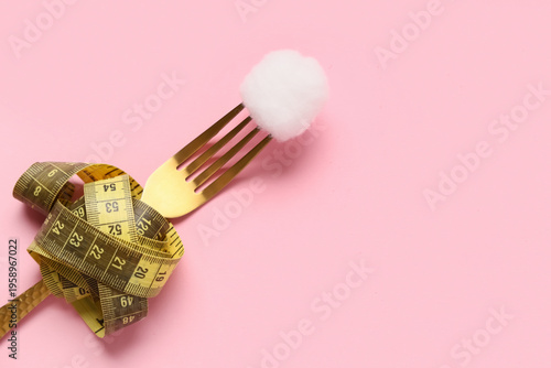 Cotton ball with measuring ...